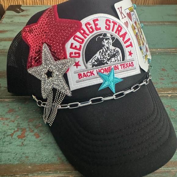 CUSTOM George Strait Trucker Hat - Picture 2 of 5